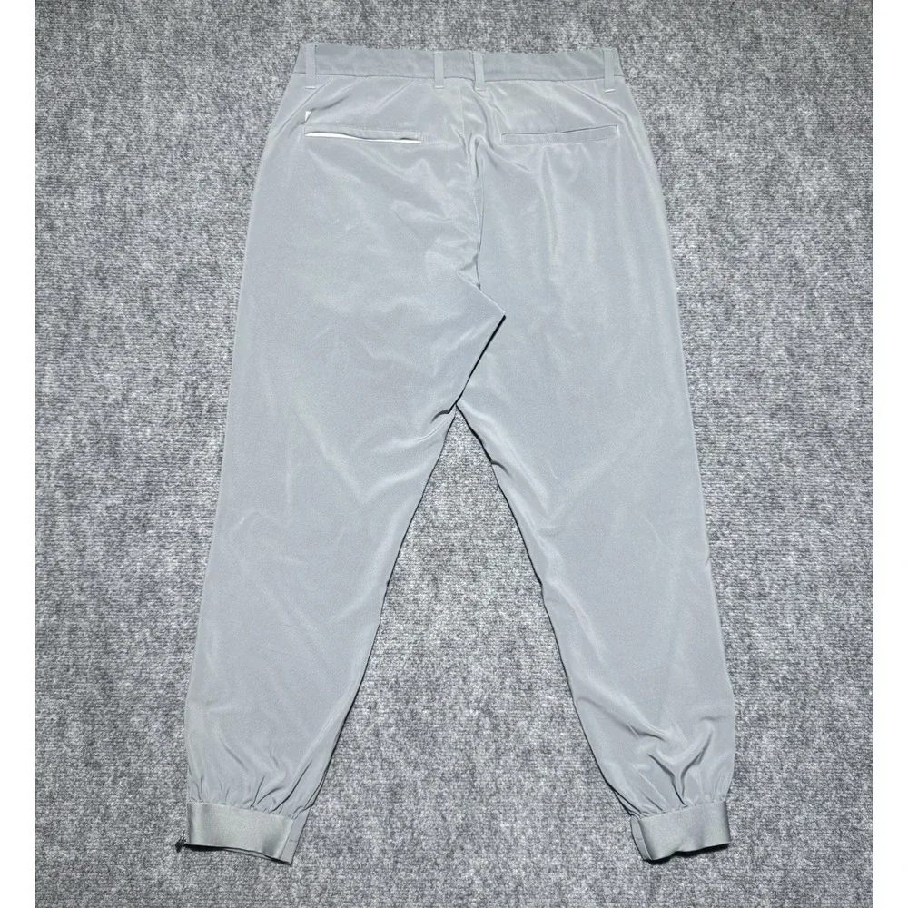 Primo Pants Men 31 Short Gray Golf Joggers Performance Stretch Ankle Zip 31x26